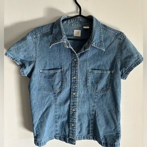 Vintage Gap denim button up top